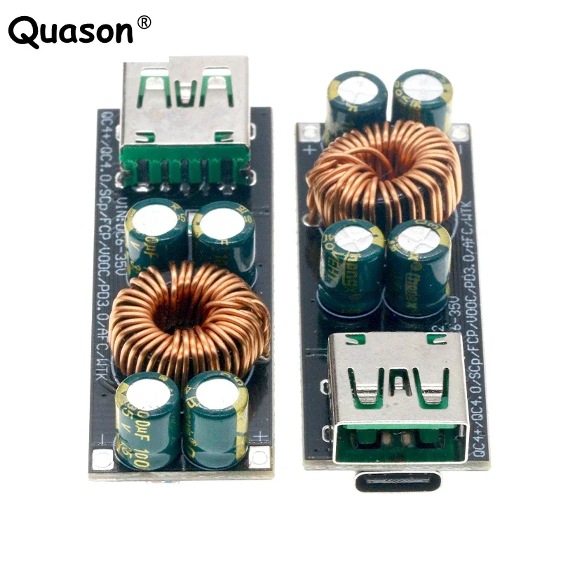 QC4.0 QC3.0 USB Type-C Mobile Phone Quick Charge Adapter 6 -35V Step Down Buck Boost Module for Huawei SCP/FCP Apple PD Qualcomm