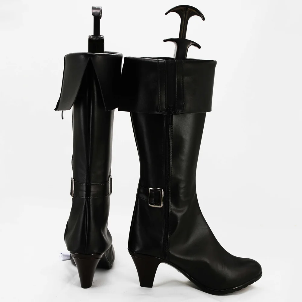 Chaussures décontractées à la mode, bottes noires, jeu de résident maléfique, déguisement, accessoires de Costume pour femmes adultes, chaussures de jeu de rôle
