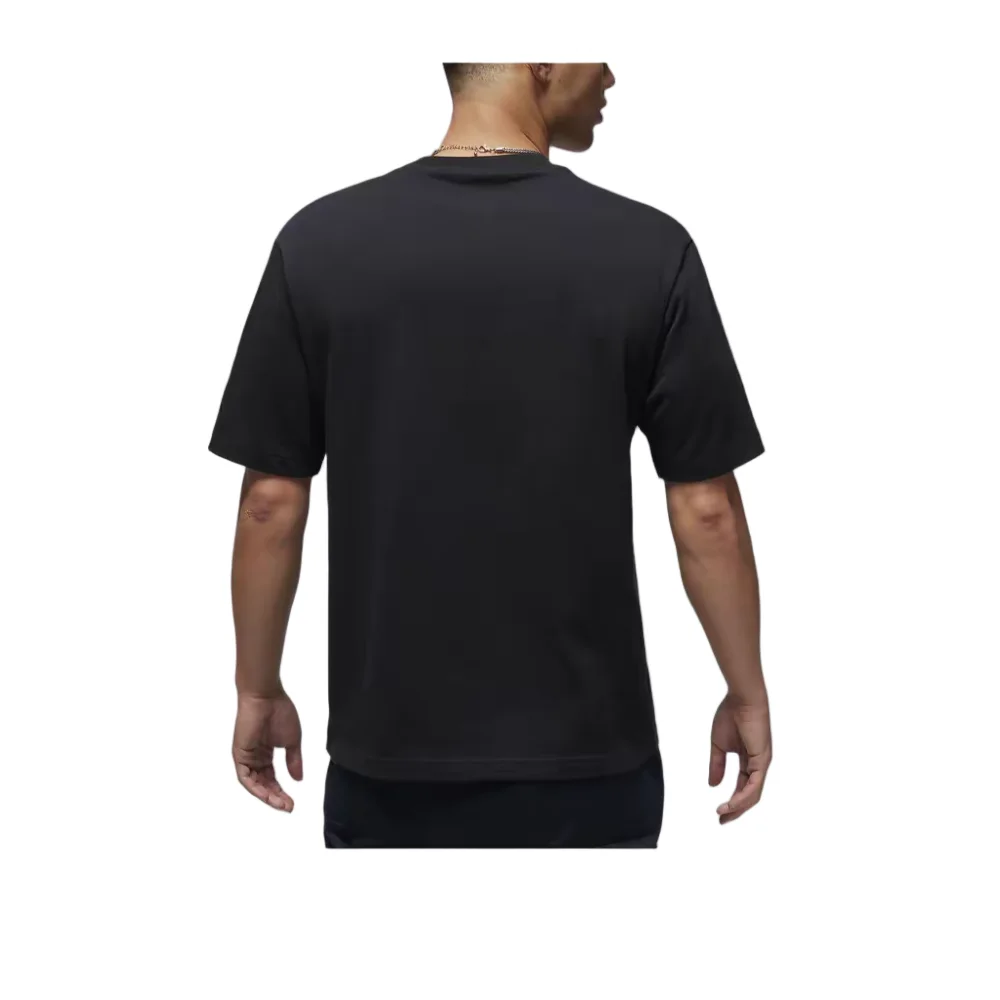 Jordan BRAND Men's Short-Sleeve T-Shirt – Black, Solid-Color, Crew-Neck, Casual, Stylish & Versatile FN5983-010