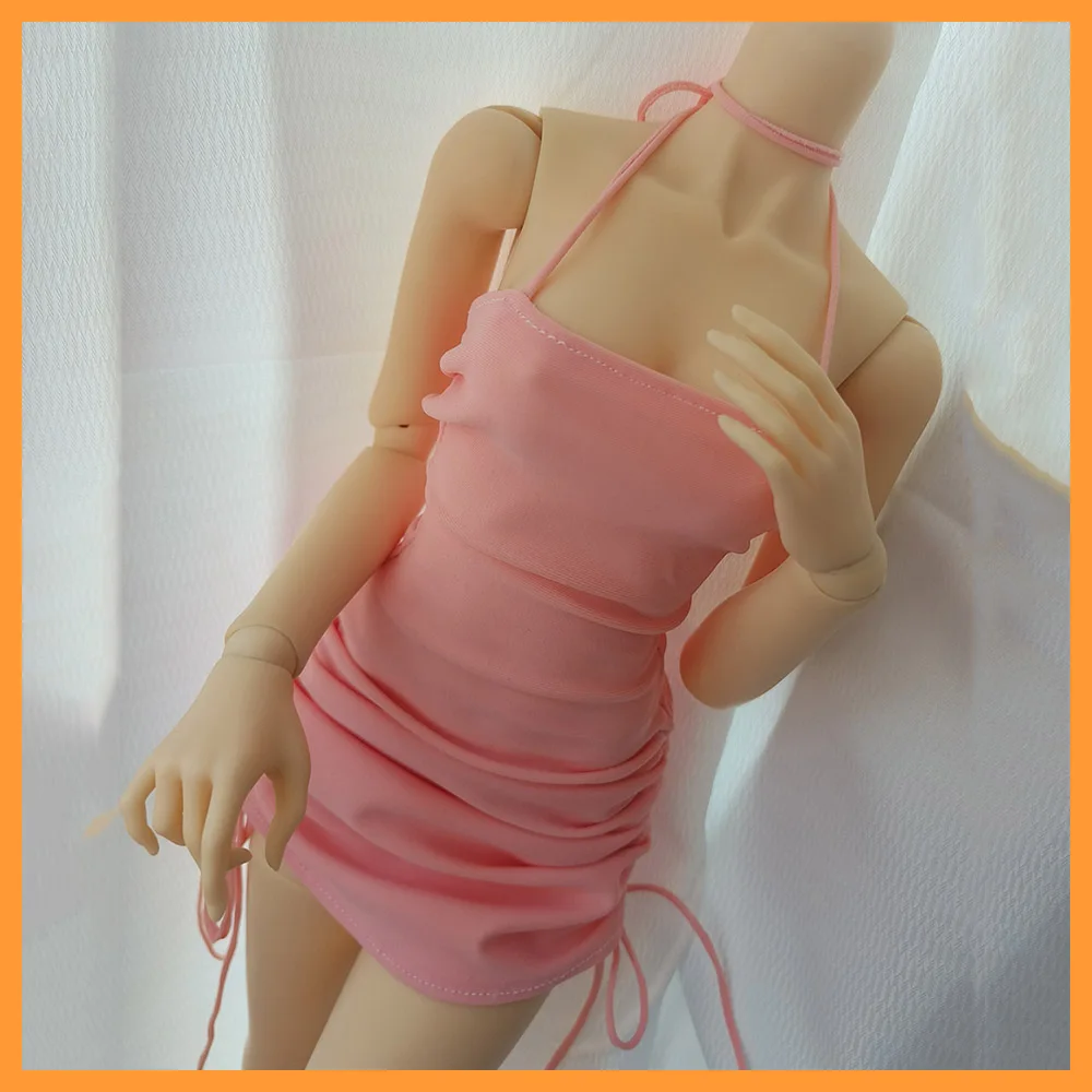 

【Только одежда】1/3 1/4, одежда для кукол, эластичный ремень, облегающее платье на шнурке, сексуальная короткая юбка с лямкой на шее для as60 FAN/FF, игрушки для тела