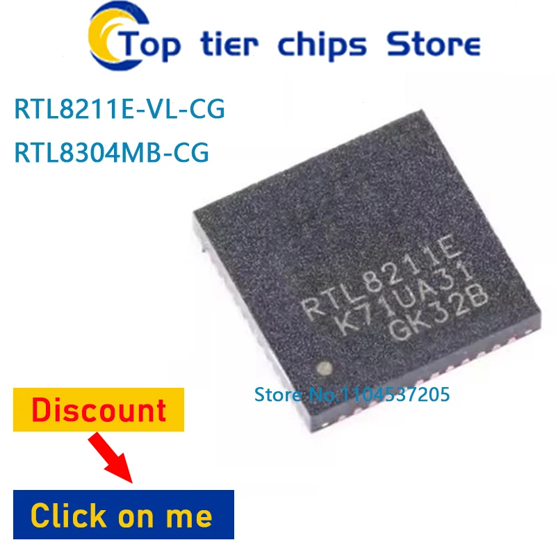 10PCS/LOT  RTL8211E RTL8211E-VL-CG RTL8304MB-CG RTL8304MB QFN-48 100% NEW