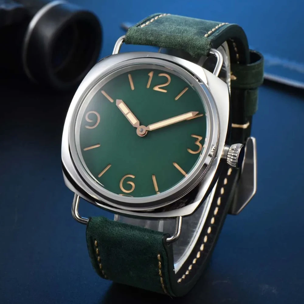 

Часы 45 мм, стерильный циферблат, супер светящиеся водонепроницаемые мужские 6497, автоматические механические наручные часы, корпус из нержавеющей стали