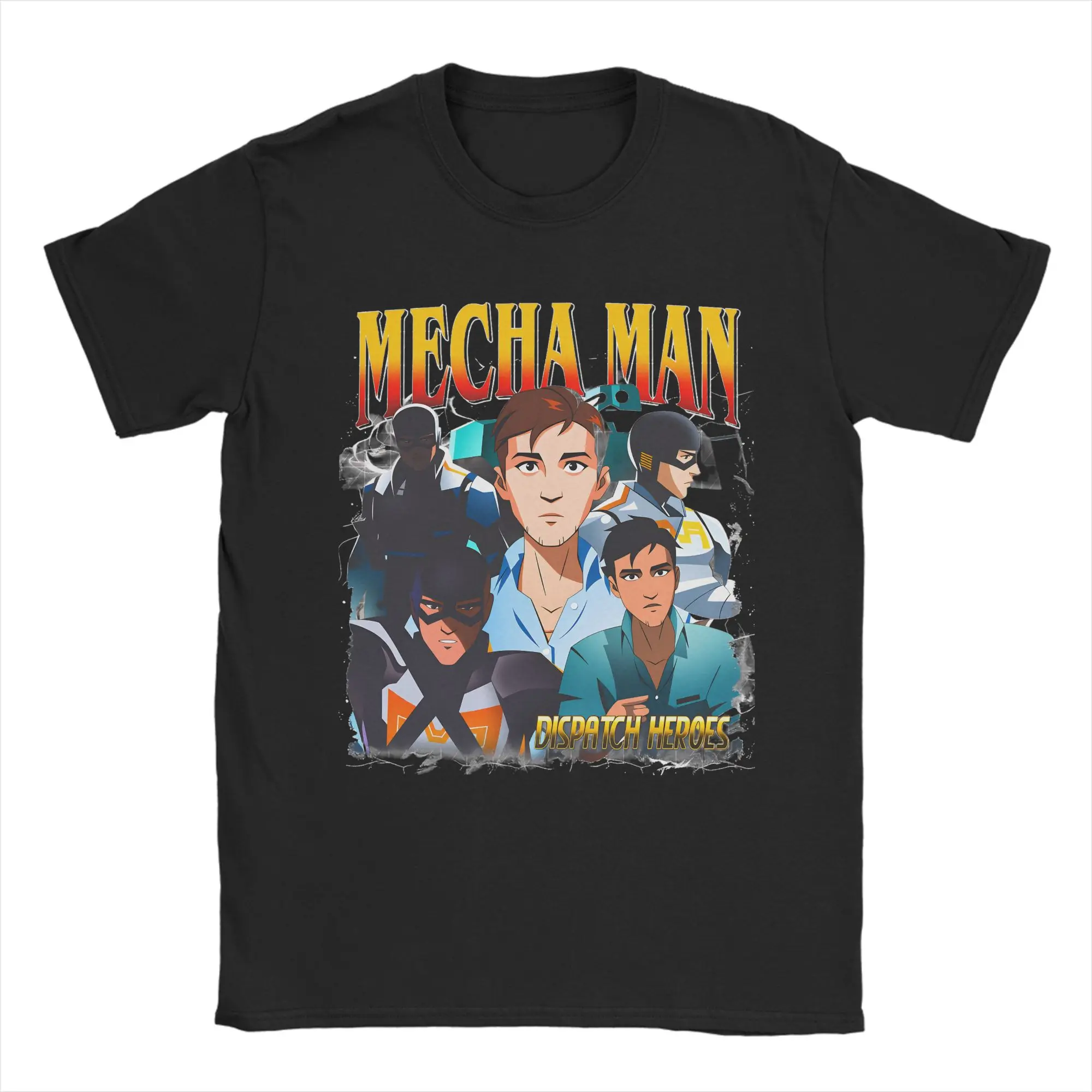 Limited Mecha Man Dispatch 90s Bootleg T Shirt Cool T Shirts Short Sleeve Vintage Tops Summer Cotton O-Neck 4XL 5XL 6XL Top Tees
