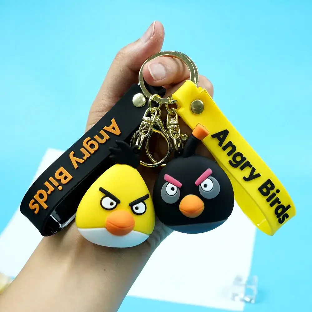 Hasbro Angry Birds Cartoon Cute Figure Model Keychain Creative Anime Personalized Car Keychain Pendant Jewelry Gift Wholesale