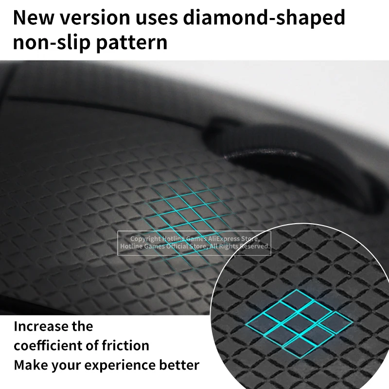 Hotline Games 2.0 Mouse Anti-Slip Grip Tape for Razer DeathAdder V2 Mini Wireless Gaming Mouse