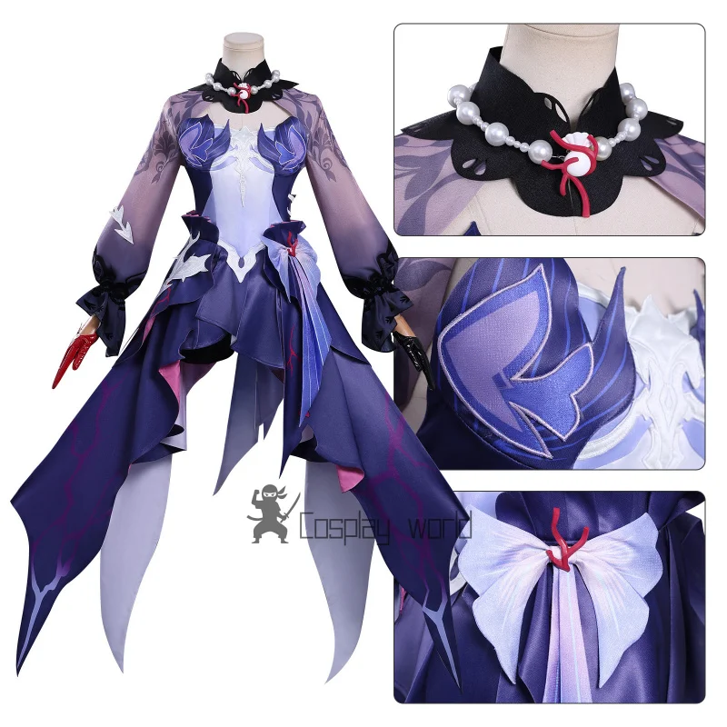 Hot Game Honkai Star Rail Outfits Helektra Hysilens Cosplay Costumes Uniform Wig Props