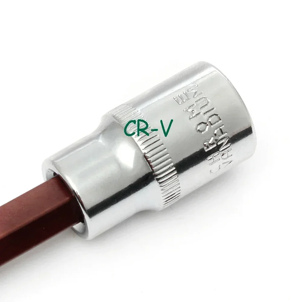 1pcs 1/2" Drive Torx Bit Socket S2 Steel Bits CR-V Sockets 55mm 100mm Length Use with Ratchet Wrench Slide Bar Extension Rod