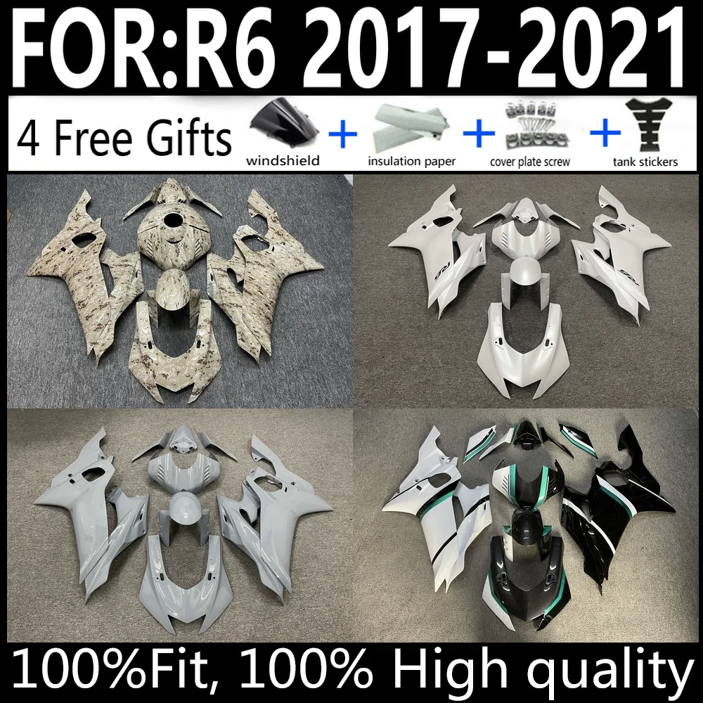 

Fairing for Yamaha YZF R6 2017 2018 2019 2020 2021 Plastic Cowling Kit Body Shells
