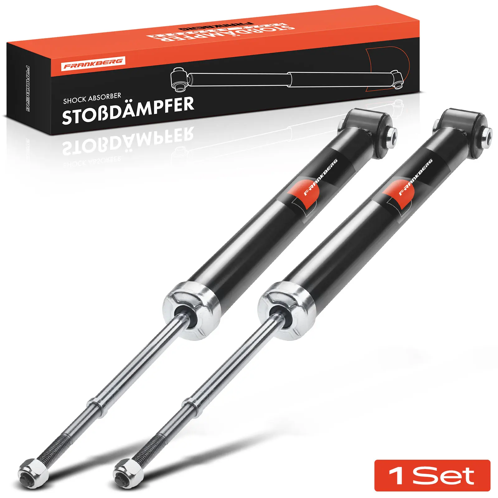 Frankberg 2x Stoßdämpfer Hinterachse für Hyundai Getz TB 1.1L 1.3L 1.4L 1.5L 1.6L 2002-2009 312099 553101C500 313454 G21659