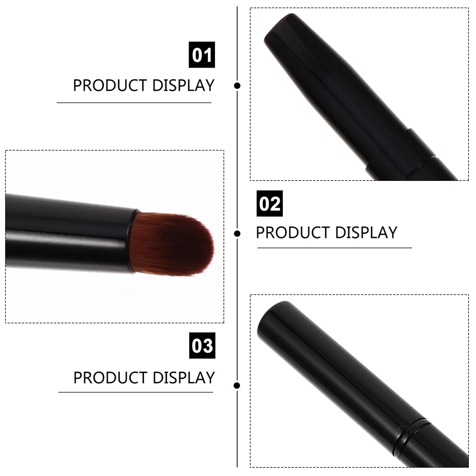 2Pcs Double-Ended Angled Brow Brush Makeup Tool for Eyebrow Defining Shaping Filling Grooming Eyebrow Brush Makeup Tool