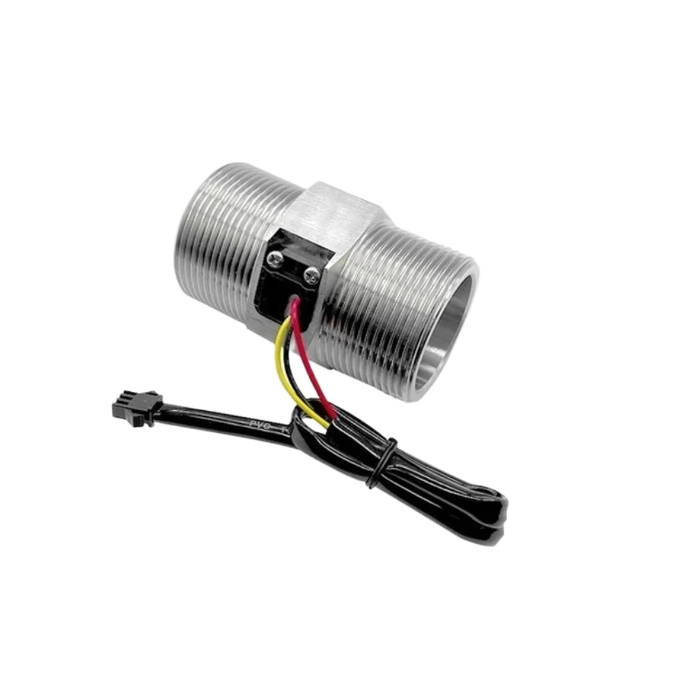 Hall Effect Water Flow Meter Sensor 304 Stainless Steel for Heat Pump Circulation 9-150 L/min Thread Mount Design
