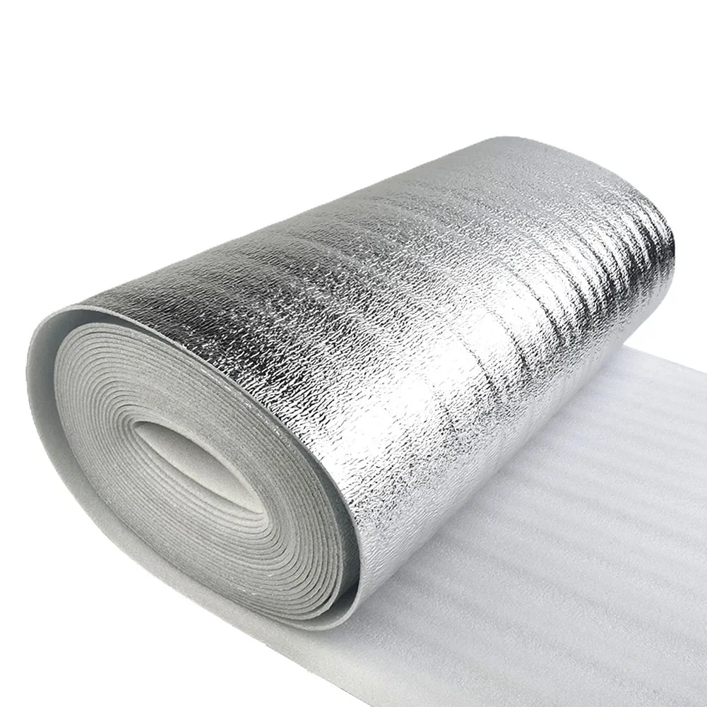 1 Roll Wall Thermal Insulation Multi-Function Reflective Film 5/10m PET Aluminum Foil Thermal Insulation Film Home Decoration