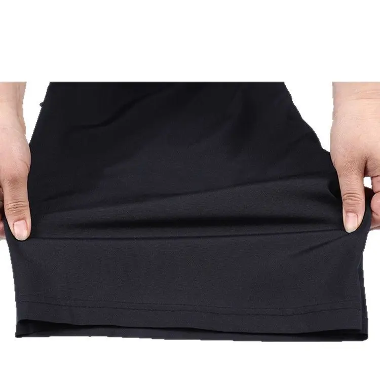 아이스 실크 캐주얼 반바지 남성용 루즈핏 5인치 로우 웨이스트 스트레이트 레그 여름 패션 어반 스타일 코튼 레저 팬츠