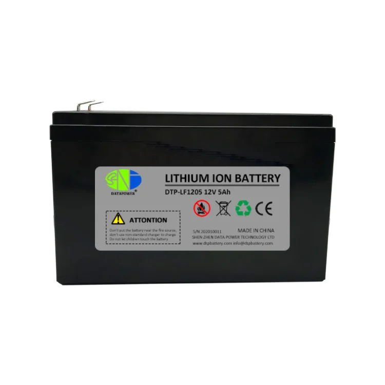 Deep cycle rechargeable LifePo4 lithium battery 12v 5ah for motorcycle