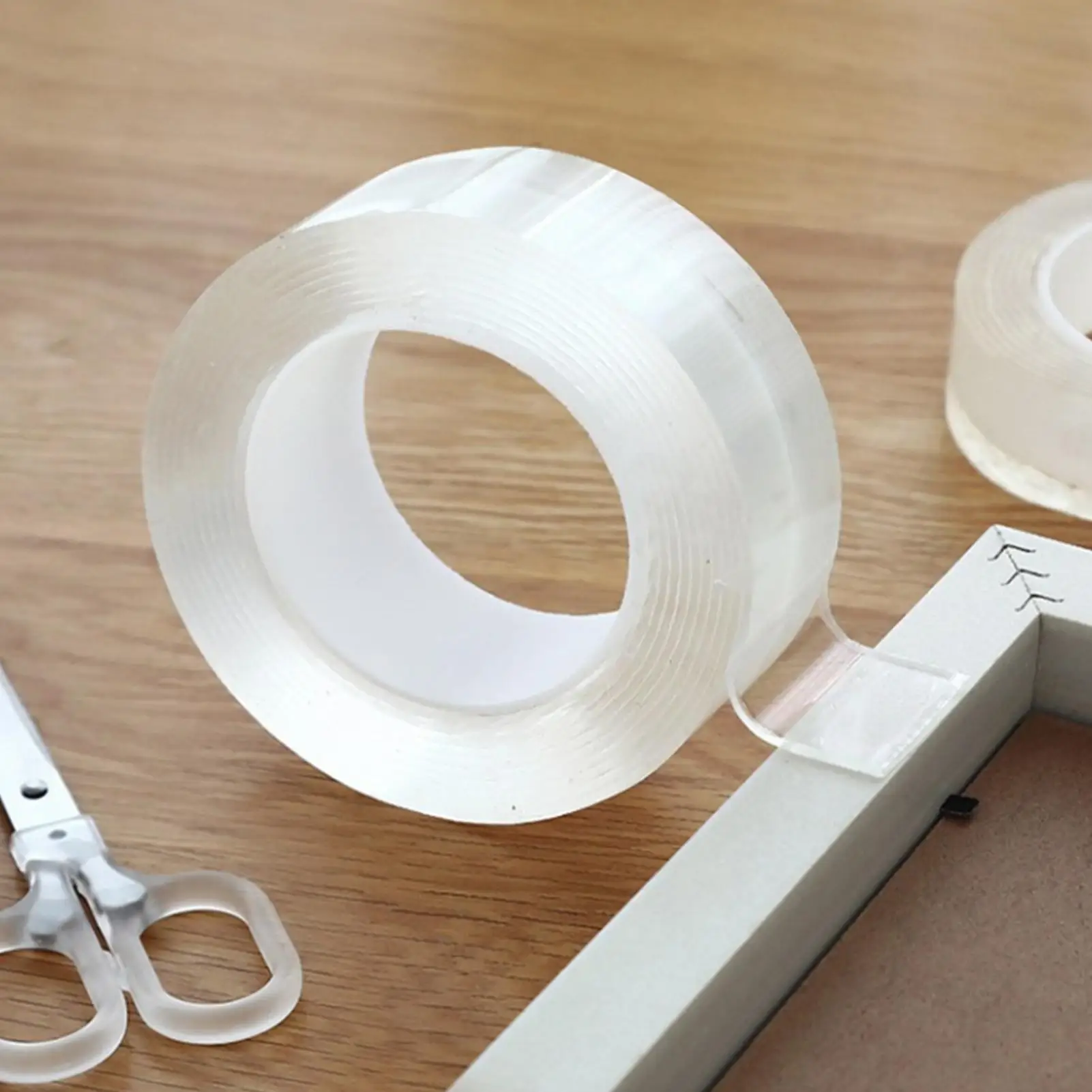 Cinta Nano de doble cara extraíble de 1/2/5m, sin residuos, sin daños, sujeción fuerte para alquileros, paredes, azulejos, coche, hogar y oficina
