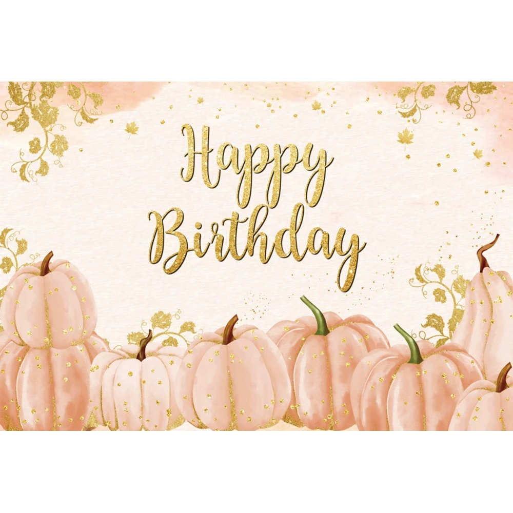 Little Pumpkins Baby Shower Backdrop Photography Newborn 1st Birthday Party Decor Background Portrait Photo Photographic Props