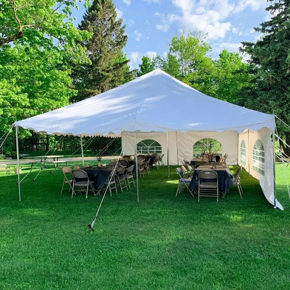 

Fire Retardant Pole Tents Heavy Duty Party Tents Wedding Party Canopy with Carry Bags