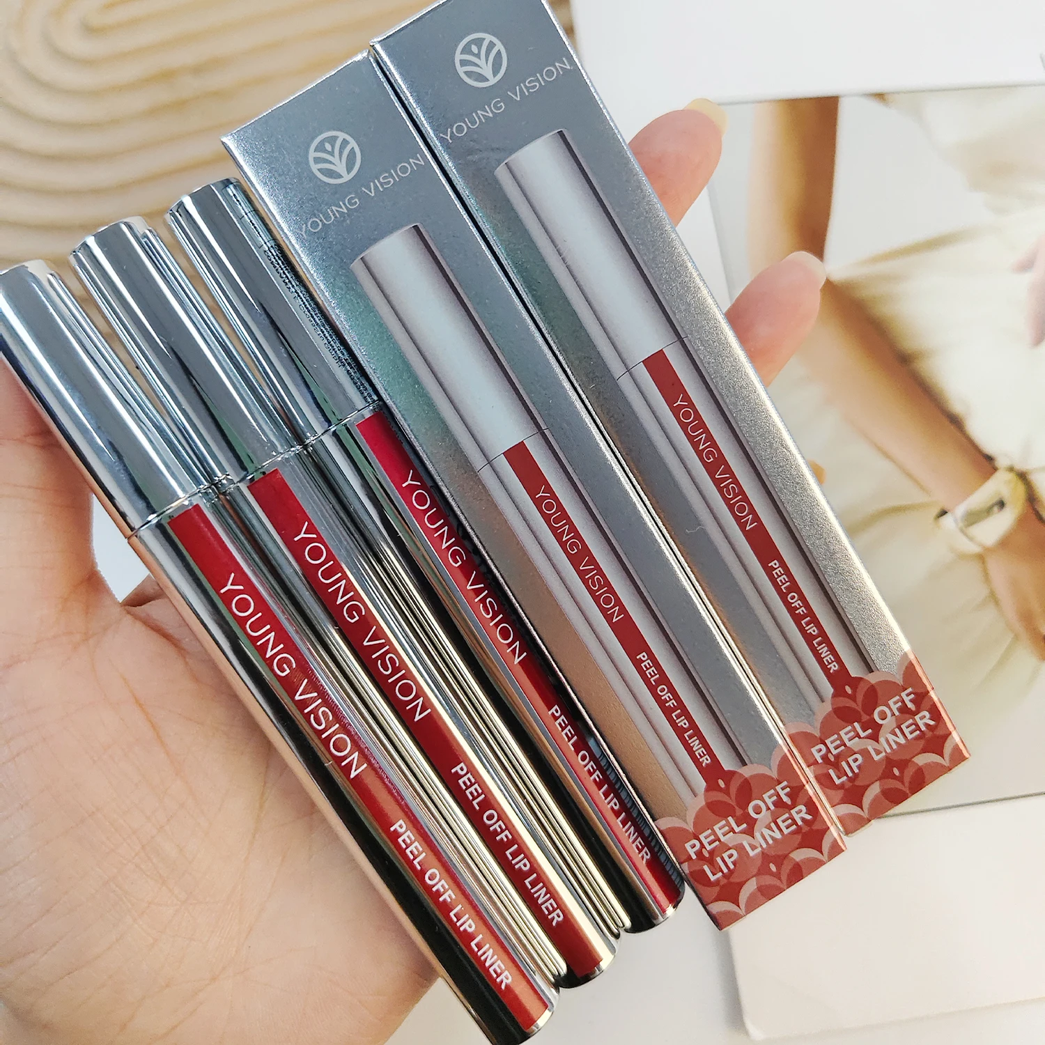 Peel Off crayon à lèvres tatouage mat imperméable antiadhésif lèvres brillant longue durée crayon à lèvres lèvres dodues Peeling maquillage cosmétique