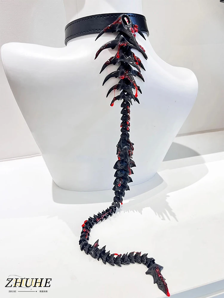 

ZHUHE The New Gothic Style Spinal Necklace Is A Jewelry Accessory For Men And Women As A Party Gift