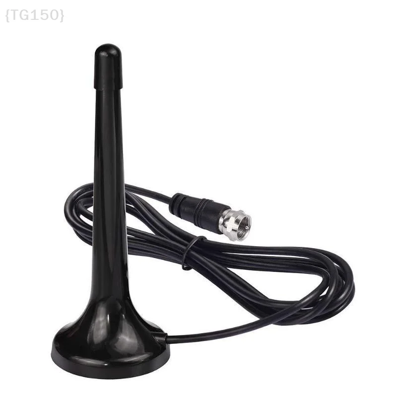 〔T〕75ohm FM Telescopic Antennas Amplified DAB FM High Gain With 3 Adapters For Home Radio Use