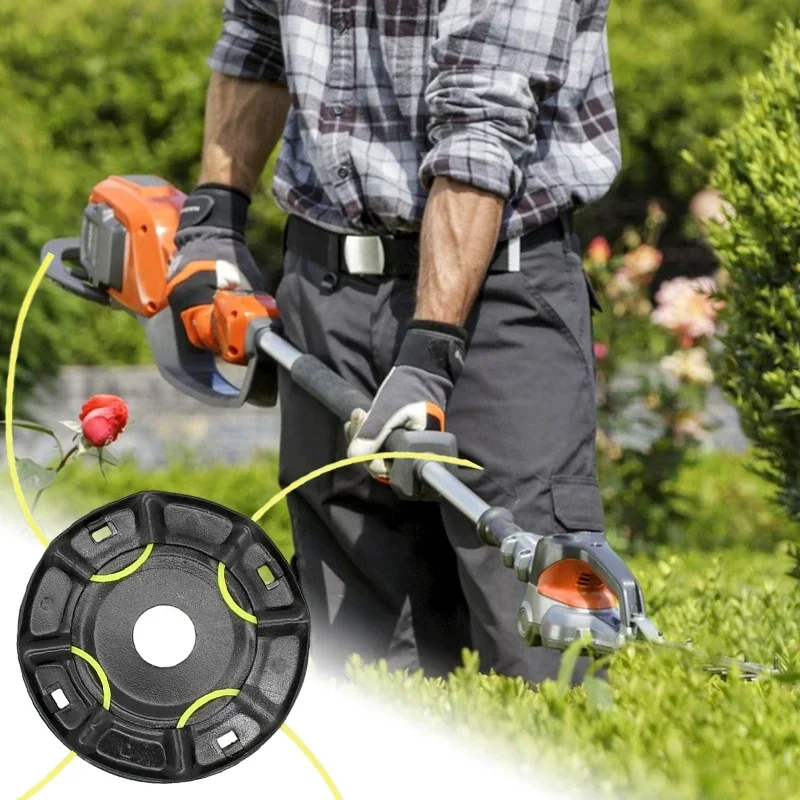 Cabeça universal para cortador de grama, escova para cortador de grama, roda de fio de aço sólido, resistente ao desgaste, jardim, cortador de escova