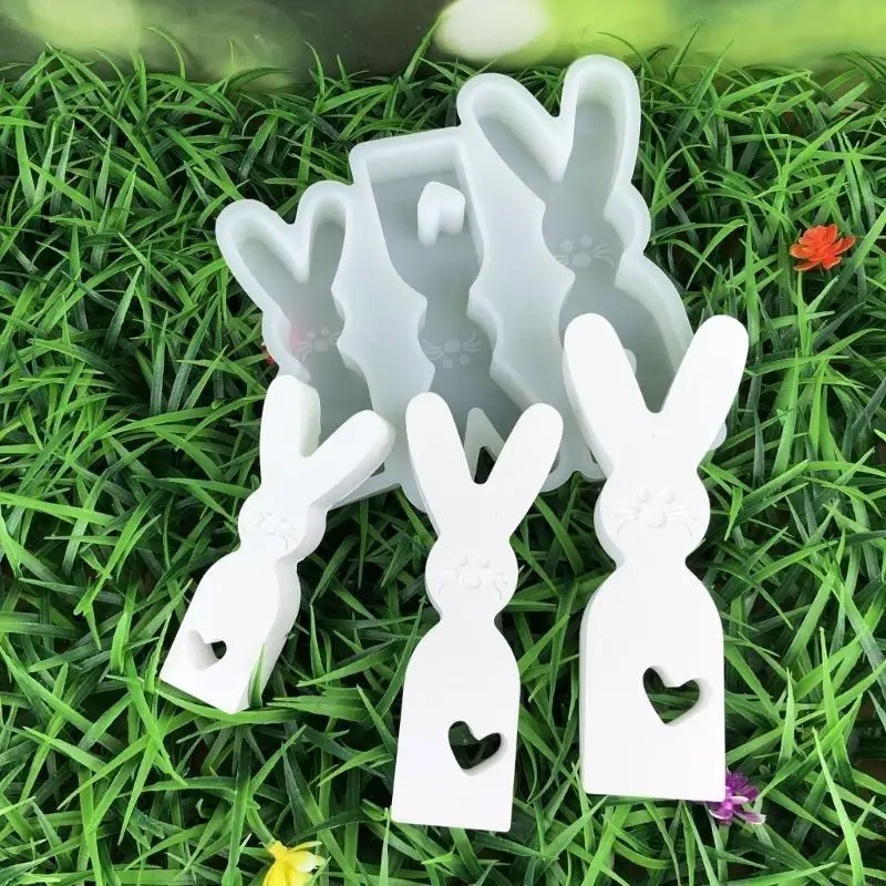 

Multipurpose Flexible Silicone Mould for Rabbit Holders Portable for Craft Supplies and Festive Decorations F3MD