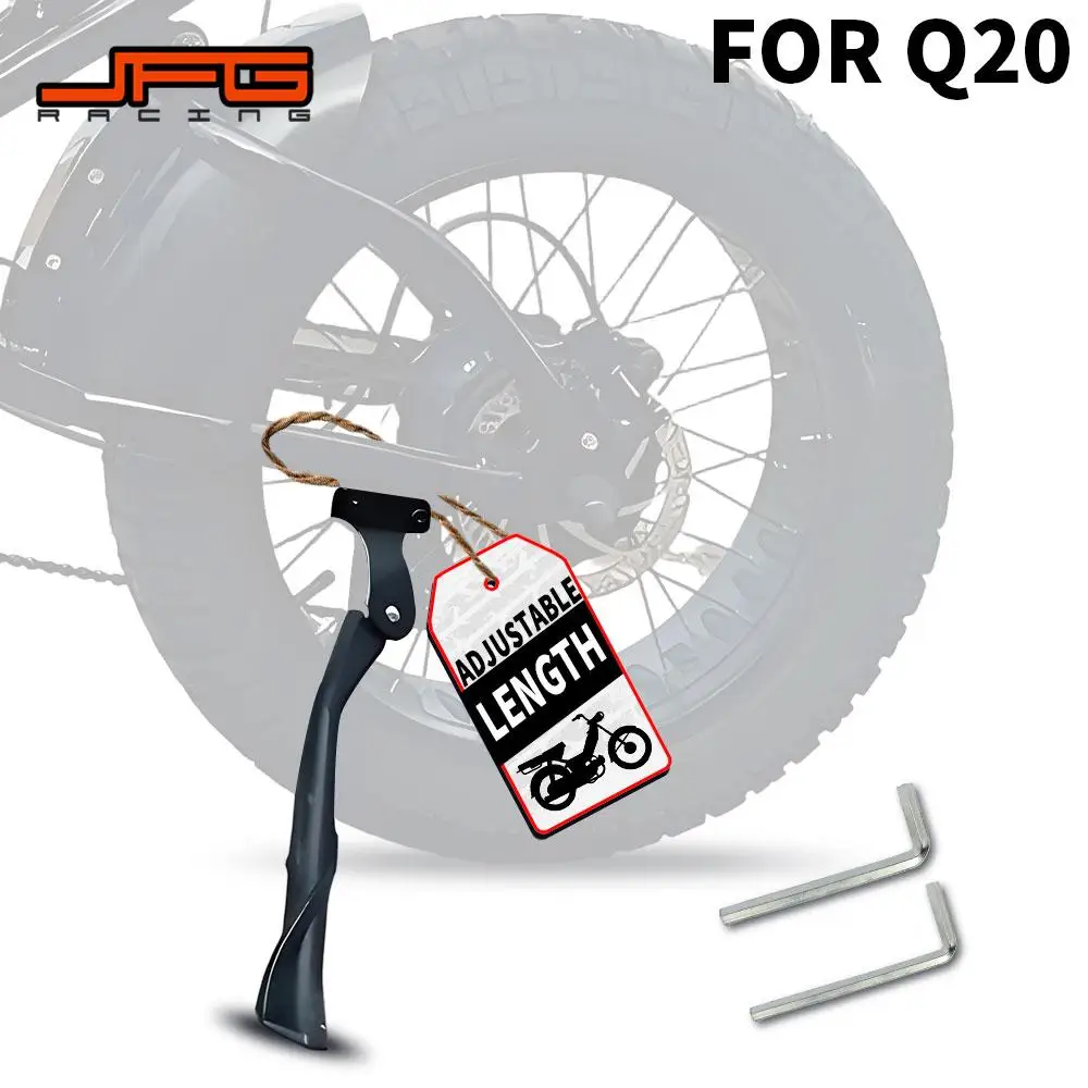 E-bikes Kickstand Adjustable Side Stand For Ridstar Q20 YVY C20 Mountain Electric Aluminium Alloy Off Road Bicycle