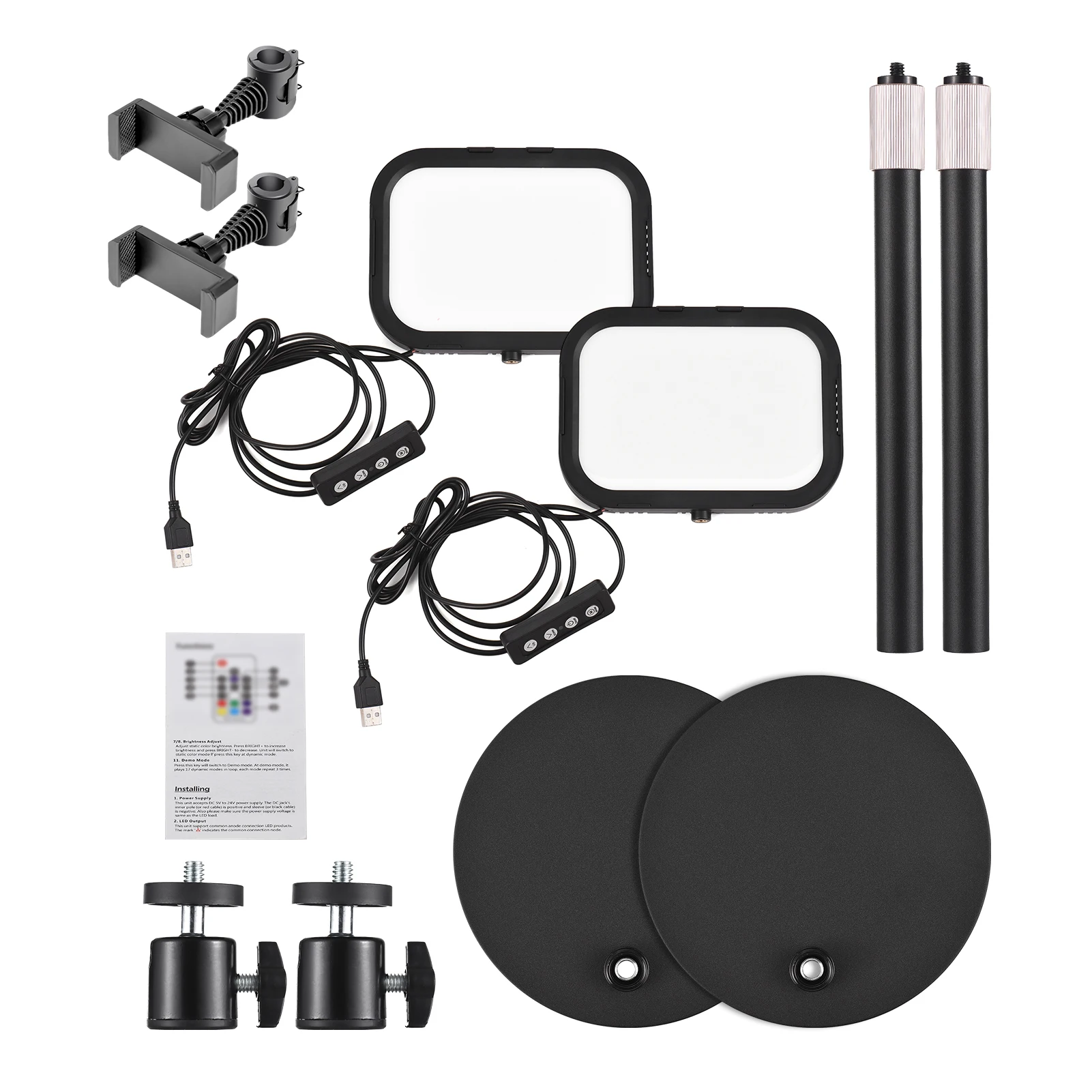 2 Packs Desktop Led…