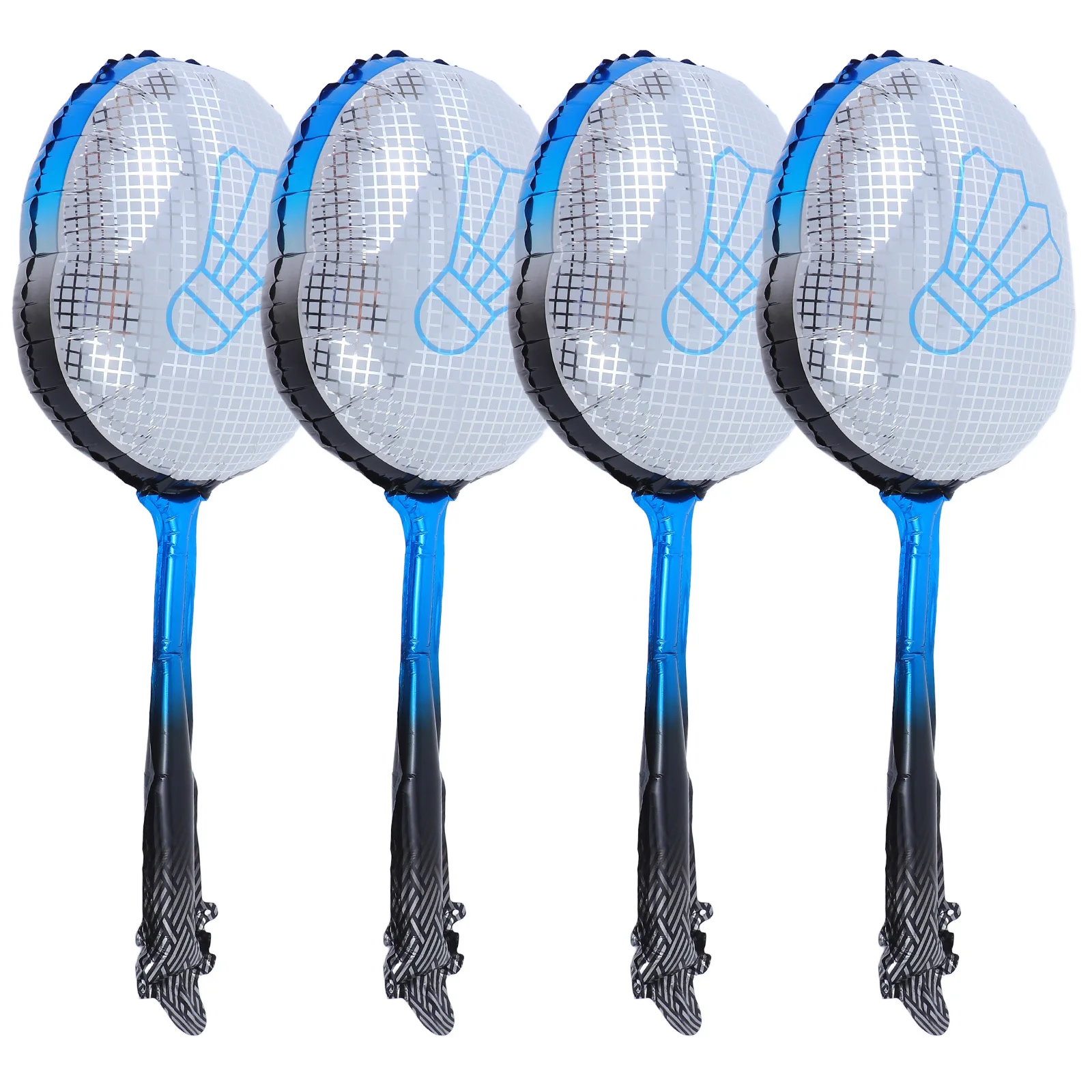

4Pcs Blue Foil Badminton Balloon 3D Sports Themed Party Decoration Inflatable Air Helium Balloon for Birthday Kids Festival