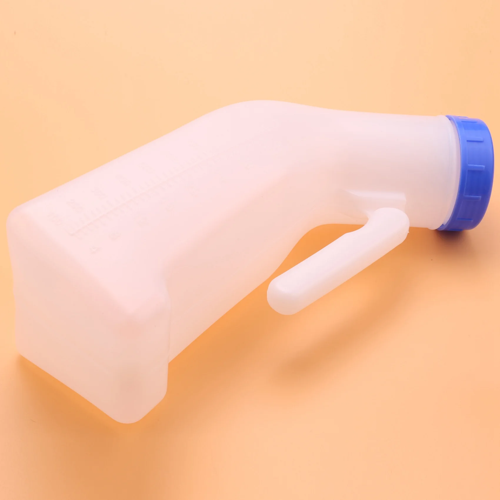 AA08I 2 عبوة من مبولة مقاومة للانسكاب للرجال والنساء مع غطاء لولبي قمع مبولة للسفر في الهواء الطلق