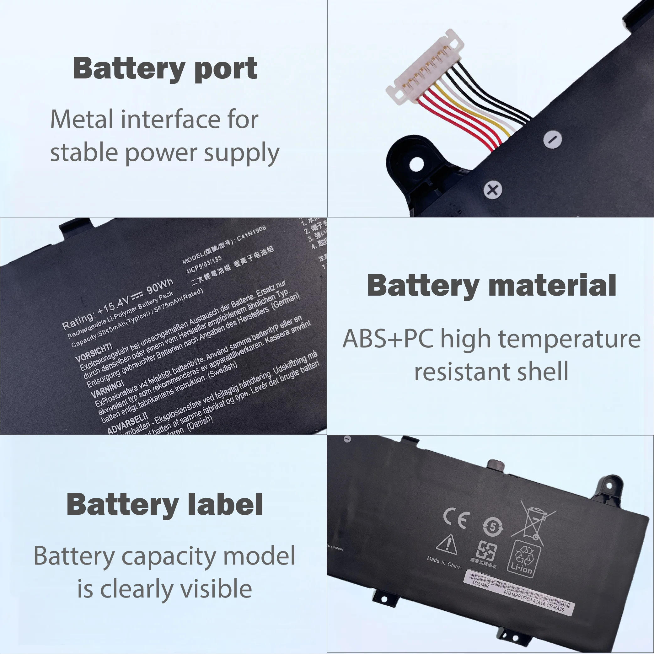 C41N1906 15.4V Battery for Asus TUF Gaming FA706IU FA506 FX506 A15 FA506IV-AL991T C41N1906-1