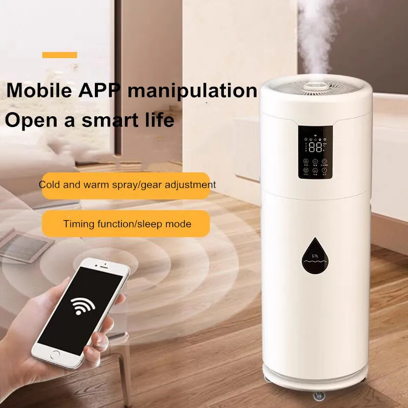 

Увлажнитель воздуха 17л 2000 мл/ч, промышленный домашний ультразвуковой генератор воздушного тумана, портативный диффузор, бытовой и коммерческий