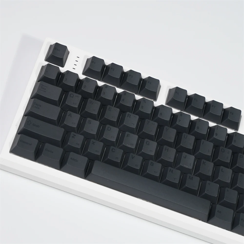 KBDiy 139 Keys Cherry Profile GMK Minimal Gray Keycap Custom Korean Keycaps Set for Mechanical Keyboard Gamer for GMK61 GMK67