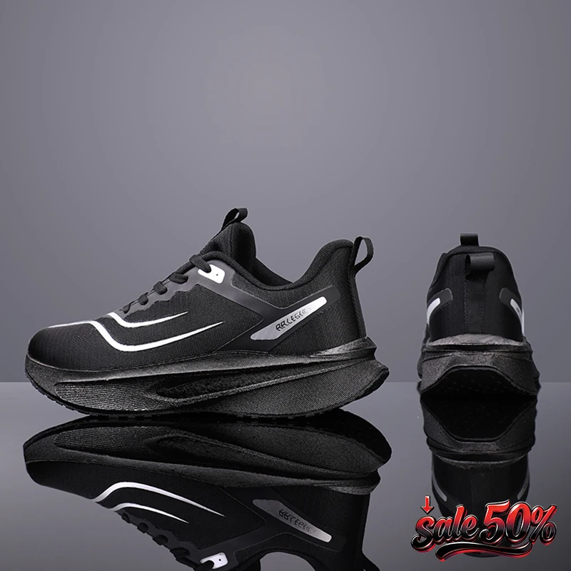 Sports Shoes for Men Air Cushion Jogging Shoes Running Shoes Carbon Board Marathon Breathable Lightweight Women Nonskid Sneakers