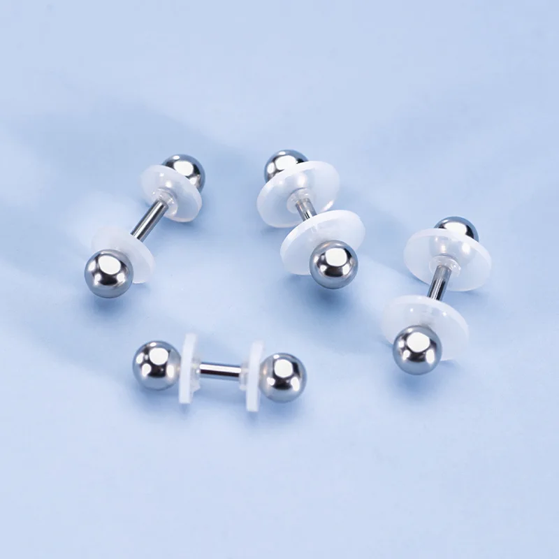 200pcs Clear Piercing Disc for Piercing Bump 3/5/7/9mm Silicone Stabilizer Earrings Backs Stopper Earlobe Support Patches 4 Size