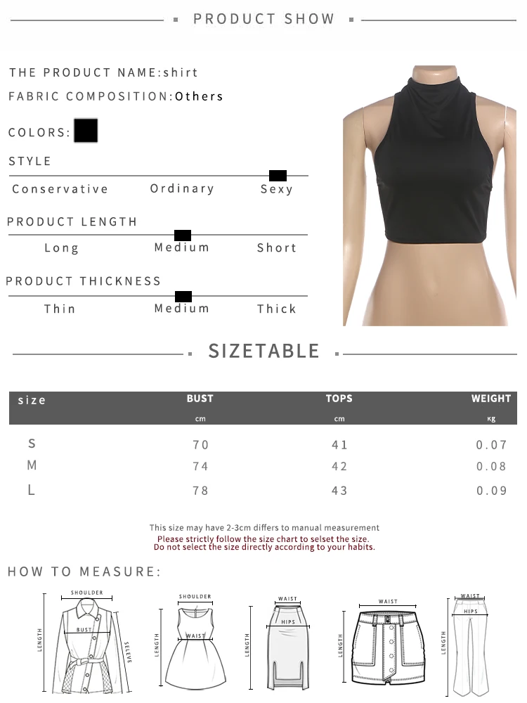 Weird Puss Cross Rückenfreies Tanktop für Damen, Hottie Sexy Bell Patchwork Rollkragen, Ärmellos, Trendiges Midnight Street Club Crop-Top – Detail 1