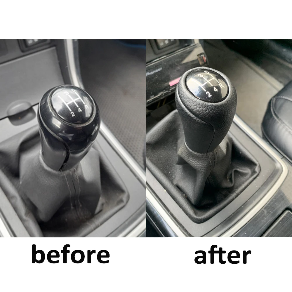 Manual Gear Stick Shift Knob Handle Shifter Lever for MAZDA 3 BK BL 5 CR CW 6 II GH CX-7 ER MX-5 NC III Leather Car Accessories