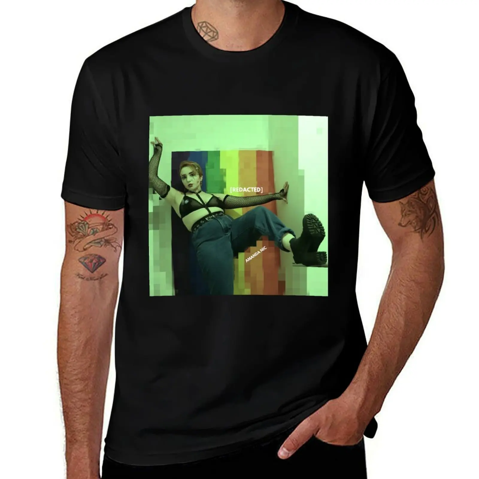

redacted single cover T-Shirt t shirts for man graphic tees funny t shirts cotton T-Shirt
