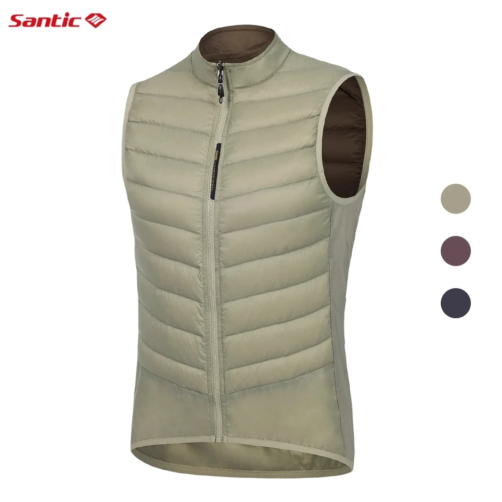 

Santic Cycling Vest Double Sided Wearable Road Bicycle Riding Warm Vest Lightweight Breathable