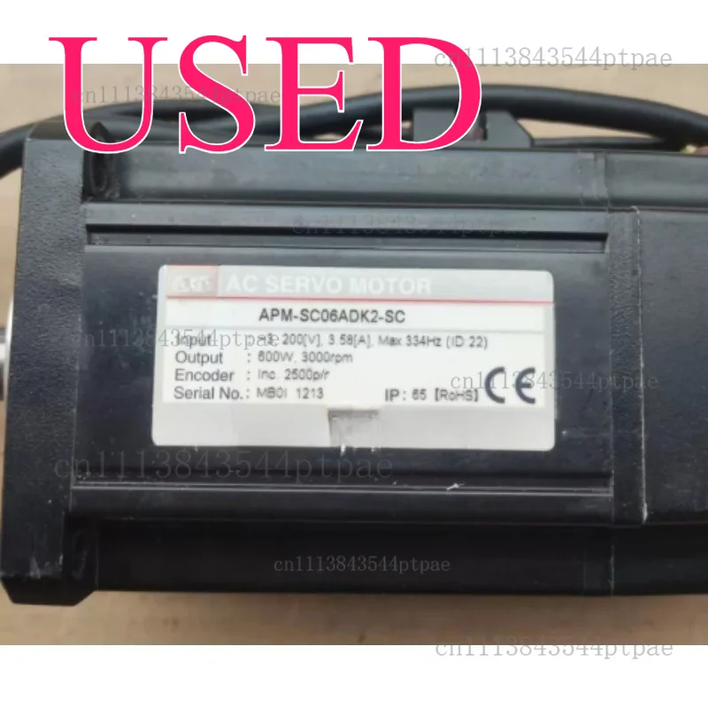 A servo motor apm-sc06adk2 600w, rated torque 1.91n・m, rated speed 3000rpm, ac220v (actual picture taken)