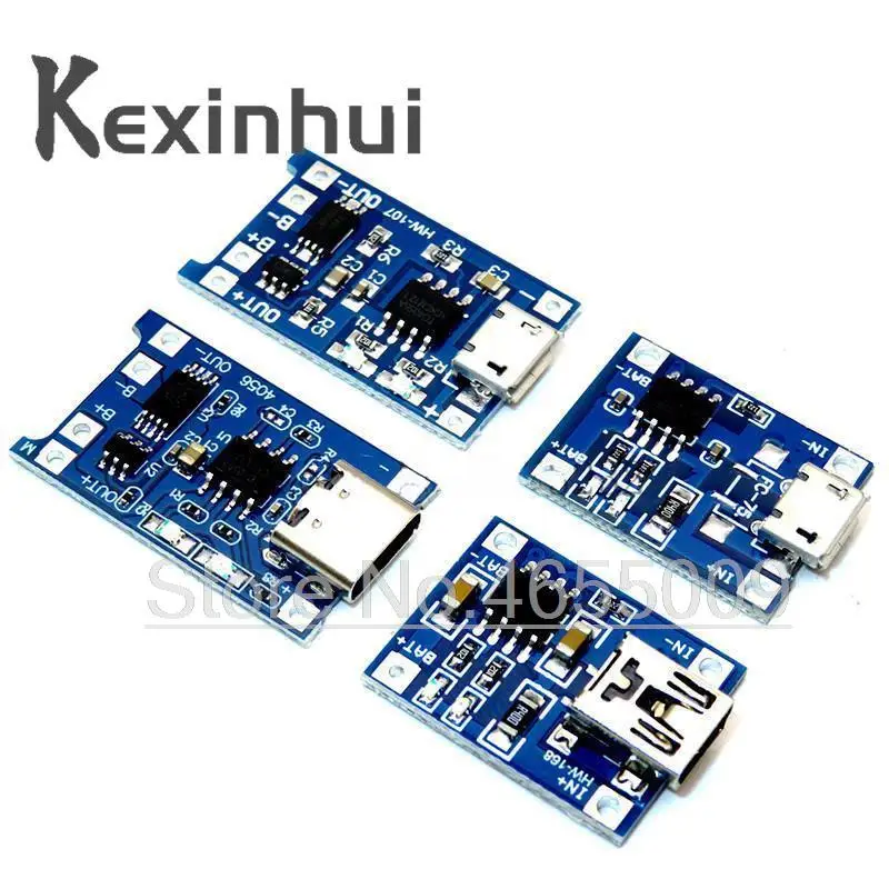 5 шт. Micro USB 5 в 1A 18650 TP4056 модуль зарядного устройства литиевой батареи зарядная плата с защитой двойной функции 1A li-ion