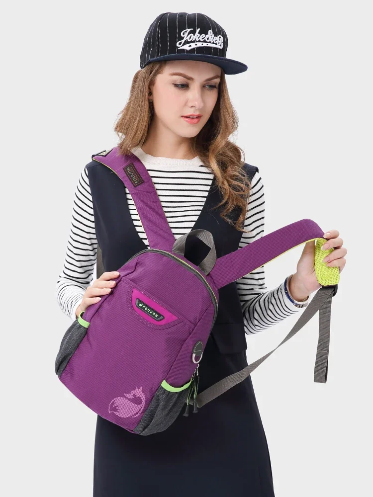 Fouvor 2024 New Casual Backpack for Women Shoulders Bag Oxford Sports Small-size Backpack Canvas Female light Travel Bag 2717-15