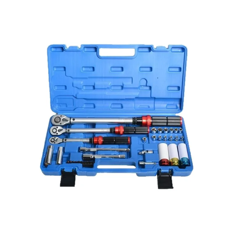 35Pcs High‑Precision Torque Wrench Kit With Tire & Spark Plug Sockets Suitable For Automobile Maintenance Auto Repair Hand Tools