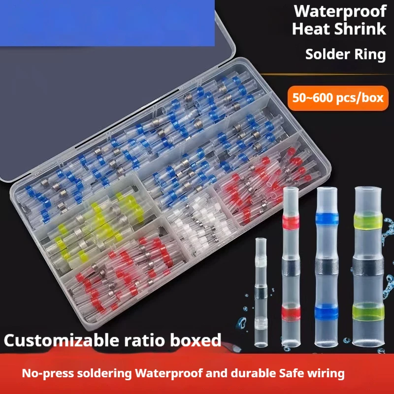 مقاوم للماء لحام حلقة SST سلك موصل الحرارة يتقلص أنبوب نوع مختومة سلك سريع لصق #1