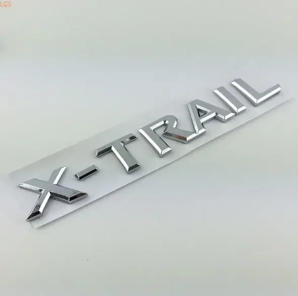 For Nissan X-Trail 2014-2020 Chrome Rear door Alphabet car logo Trunk Alphabet car logo decoration car accessories