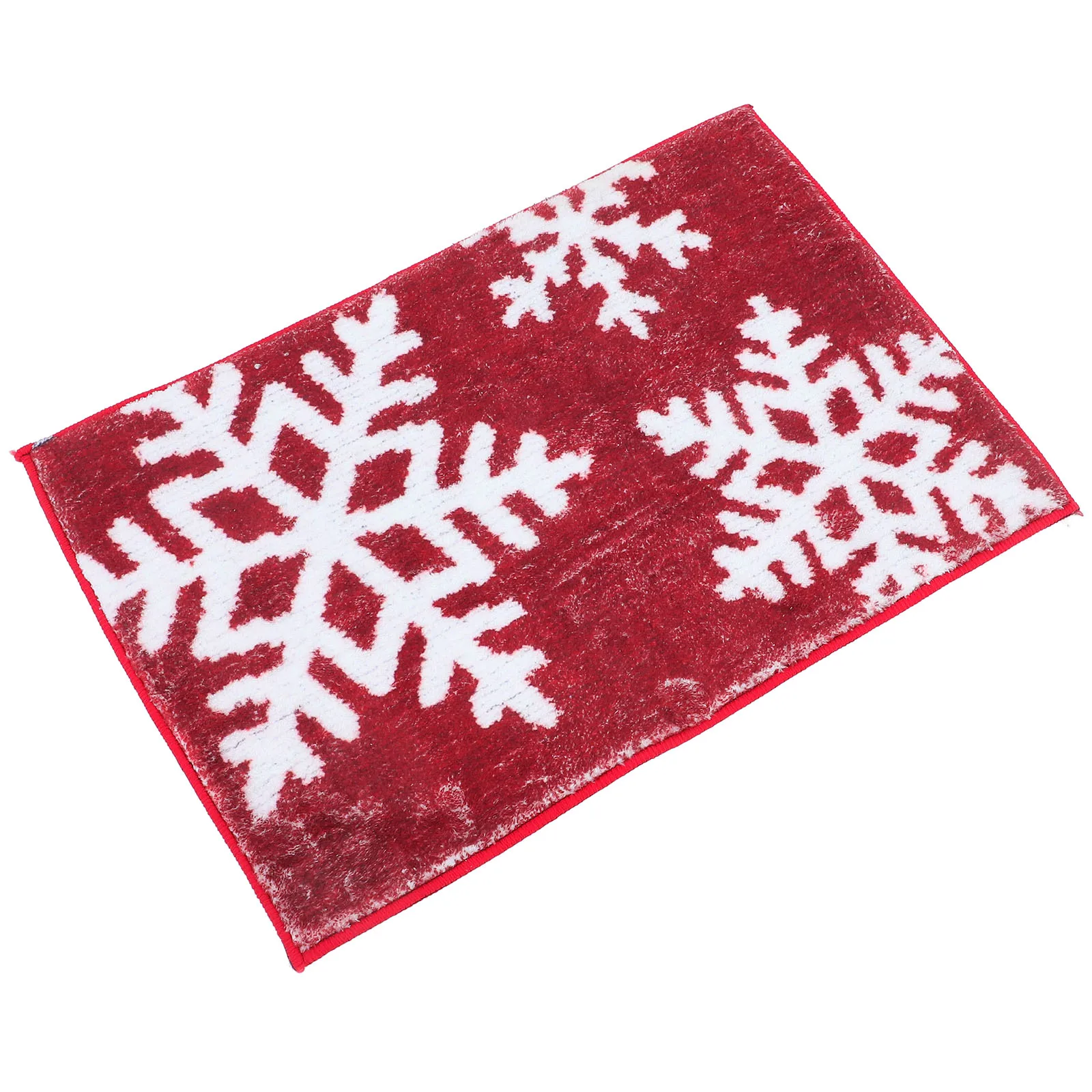 

2pcs Christmas Bathroom Rug Set 40x60cm Anti Mat Soft Comfortable Warm Welcome Mats for Indoor Entrance Area