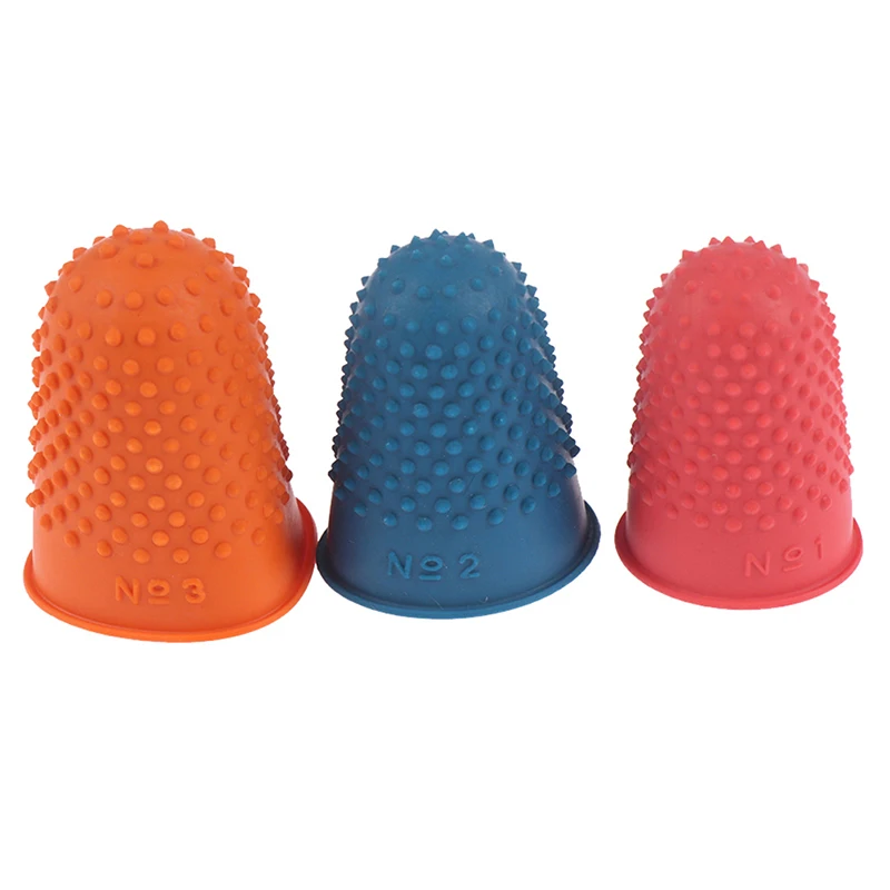 5Pcs Counting Cone Rubber Thimble Protector Sewing Quilter Finger Tip Craft,For document counting, sewing tasks