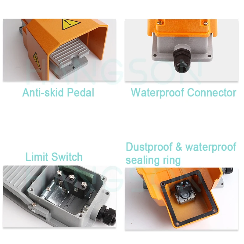 LTH-3/6 Foot Switch With Emergency Stop Momentary LTH-22 Power Pedal Foot Switch