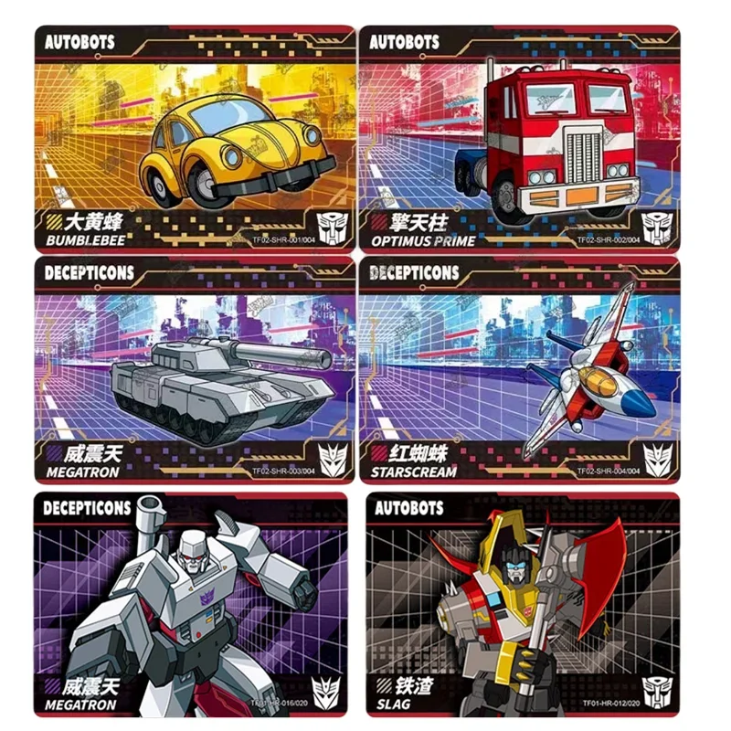 KAYOU Transformers Cybertron Collection Card Optimus Prime Bumblebee Robot  Shining Card Anime Childer Trading Game Toys Gift