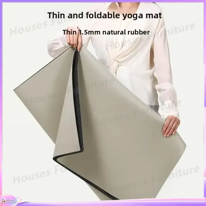 1.5mm Ultra Thin Yoga Mat 183cm Non Slip Sweat Proof PU Travel Fitness Mat Lightweight Durable Eco Friendly Exercise Pad